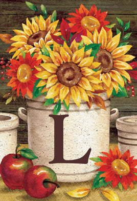 Sunflower Crock  L  5023  Decorative Flag