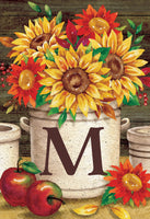 Sunflower Crock  M  5024  Decorative Flag