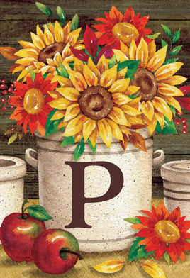 Sunflower Crock  P  5026  Decorative Flag