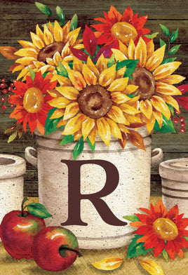 Sunflower Crock  R  5027  Decorative Flag
