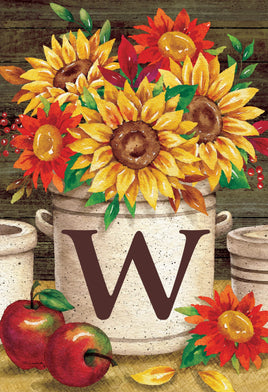 Sunflower Crock  W  5030  Decorative Flag