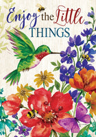 Wildflowers & Hummingbird 5058 Decorative Flag
