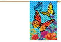 Butterfly & Wildflowers 5059 Decorative Flag