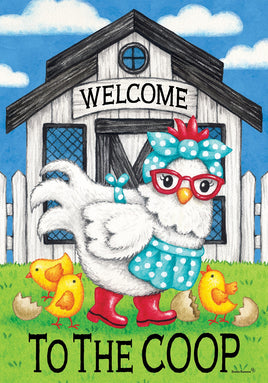 Chicken Coop  5068  Decorative Flag