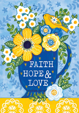 Faith Hope Love  5075  Decorative Flag