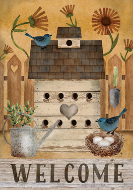 Spring Birdhouse  5078  Decorative Flag