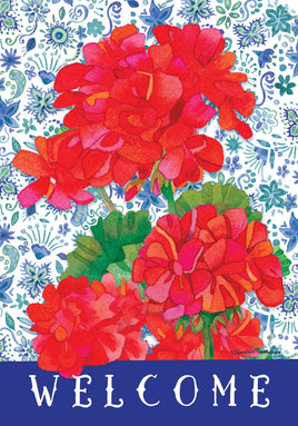 Geraniums  5080  Decorative Flag