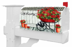 Geranium Wheelbarrow 5083MM Mailbox Makeover