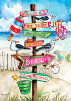 Beach Signs  5093  Decorative Flag