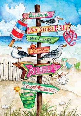 Beach Signs  5093  Decorative Flag