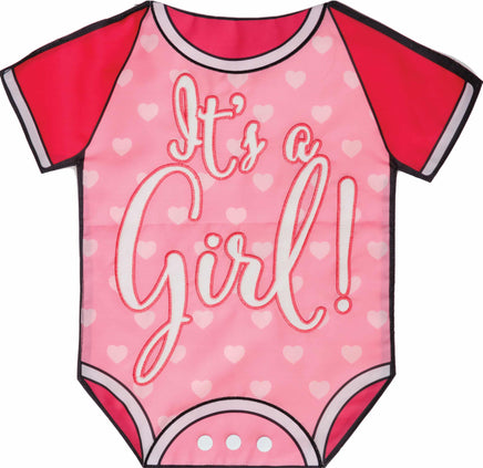 AppliqueIt's a Girl  5159  Decorative Flag