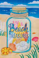 AppliqueBeach Treasures  5175  Decorative Flag