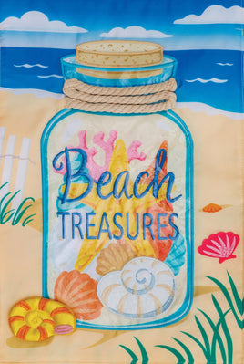 AppliqueBeach Treasures  5175  Decorative Flag