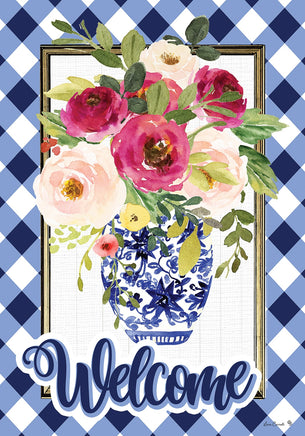 Welcome Roses  5188  Decorative Flag