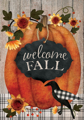 Pumpkin Crow  5221  Decorative Flag