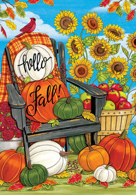 Custom Decor Fall Adirondack 5223 Decorative Flag 5223FM Flags
