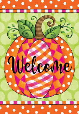 Preppy Pumpkin  5237  Decorative Flag