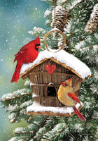Cardinal Birdhouse 5238 Decorative Flag