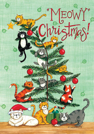 Custom Decor Meowy Christmas 5246 Decorative Flag 5246FL Flags