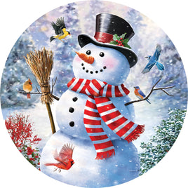 Custom Decor Snowman and Birds-Suncatcher 5252SC Custom Decor 5252SC Suncatcher