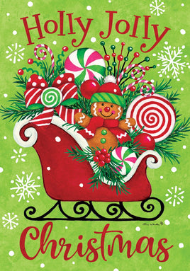 Gingerbread Sleigh  5257  Decorative Flag