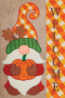 AppliqueWelcome Gnome  5316  Decorative Flag
