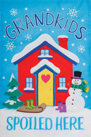 AppliqueGrandkids Spoiled  5340  Decorative Flag