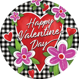 Custom Décor Gingham Valentine 5345SC Suncatcher sold by If It's Flags