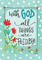 With God  5353  Decorative Flag