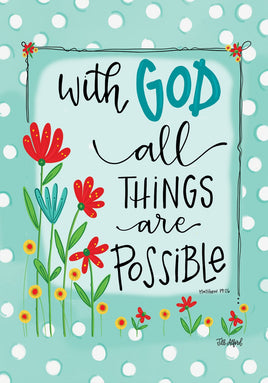 With God  5353  Decorative Flag