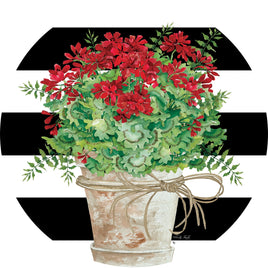 Custom Décor Geranium Bucket 5364SC Suncatcher sold by If It's Flags