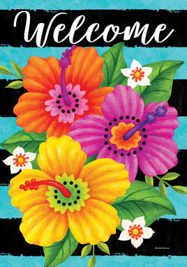 Hibiscus Stripe  5368  Decorative Flag