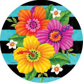 Custom Décor Hibiscus Stripe 5368SC Suncatcher sold by If It's Flags