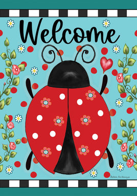 Ladybug Check  5375  Decorative Flag