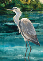 Stately Heron  5387  Decorative Flag
