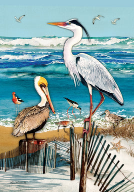 Shore Birds  5388  Decorative Flag