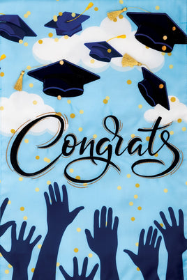 AppliqueCongrats Grad  5396  Decorative Flag