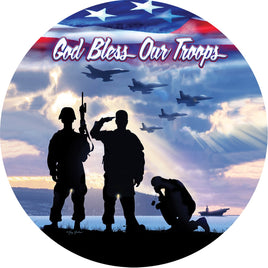 Custom Décor Bless Our Troops 5397SC Suncatcher sold by If It's Flags