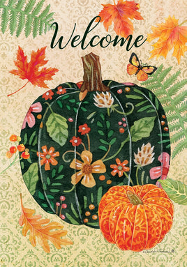 Pumpkins & Leaves  5461  Decorative Flag