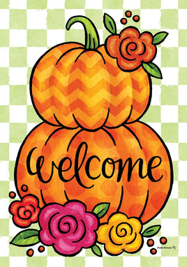 Floral Pumpkins  5475  Decorative Flag