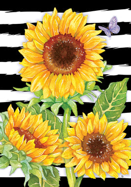 Sunflower Stripes  5483  Decorative Flag