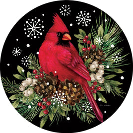 Custom Décor Cardinal Pine Cones 5486SC Suncatcher sold by If It's Flags
