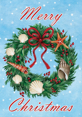 Seashell Wreath  5487  Decorative Flag
