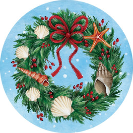 Custom Décor Seashell Wreath 5487SC Suncatcher sold by If It's Flags