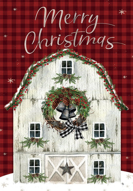 Christmas Barn  5497  Decorative Flag