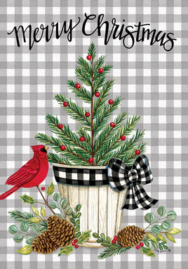 Cardinal Christmas Tree  5506  Decorative Flag