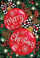 Red Ornaments  5508  Decorative Flag