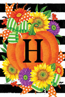 Monogram HPumpkin Splendor  5521  Decorative Flag