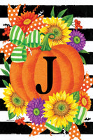 Monogram JPumpkin Splendor  5522  Decorative Flag