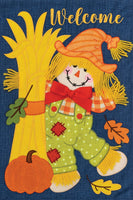 AppliqueScarecrow Corn Stalks  5560  Decorative Flag